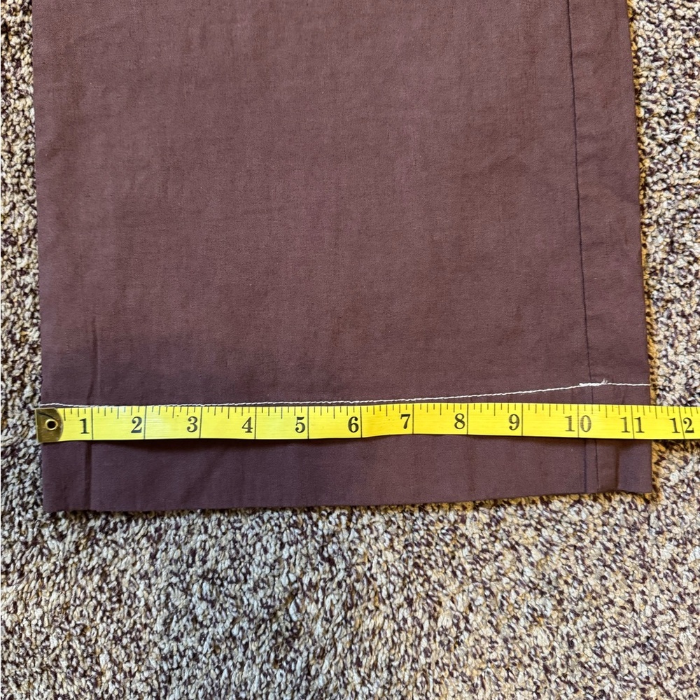 Maeve by Anthropologie Chic Brown Button-Front Bodice Jumpsuit Size 0 Wide Leg - Picture 13 of 14